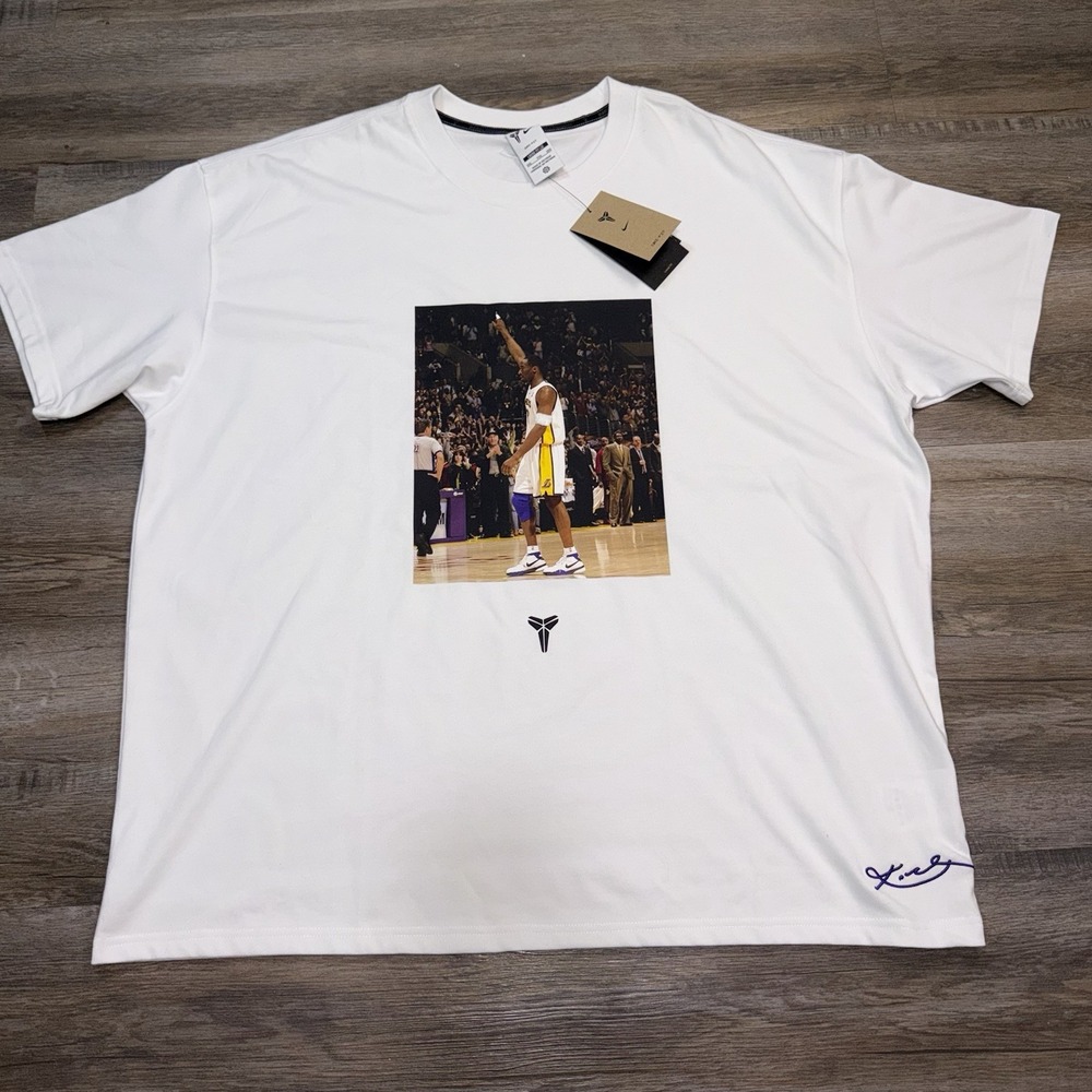 NWT Nike Kobe Bryant Max90 81-Point Game Shirt Mens 2X-Large White Tee Dri-FIT